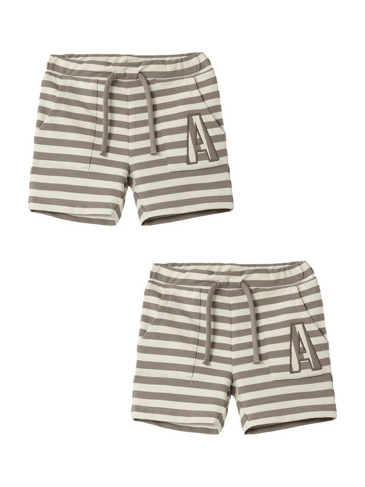 Name It Shorts 2er-Set Regular Fit Sweat Sommer (2-tlg) NMMFINN LIGHT SWEAT LONG SHORTS UNB von Name It