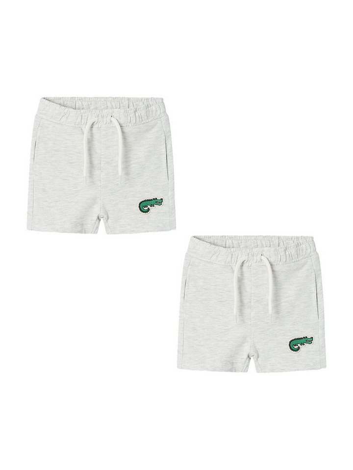 Name It Shorts 2er-Set Relaxed Fit Baumwolle (2-tlg) NMMDIKE SWE SHORTS UNB PB von Name It