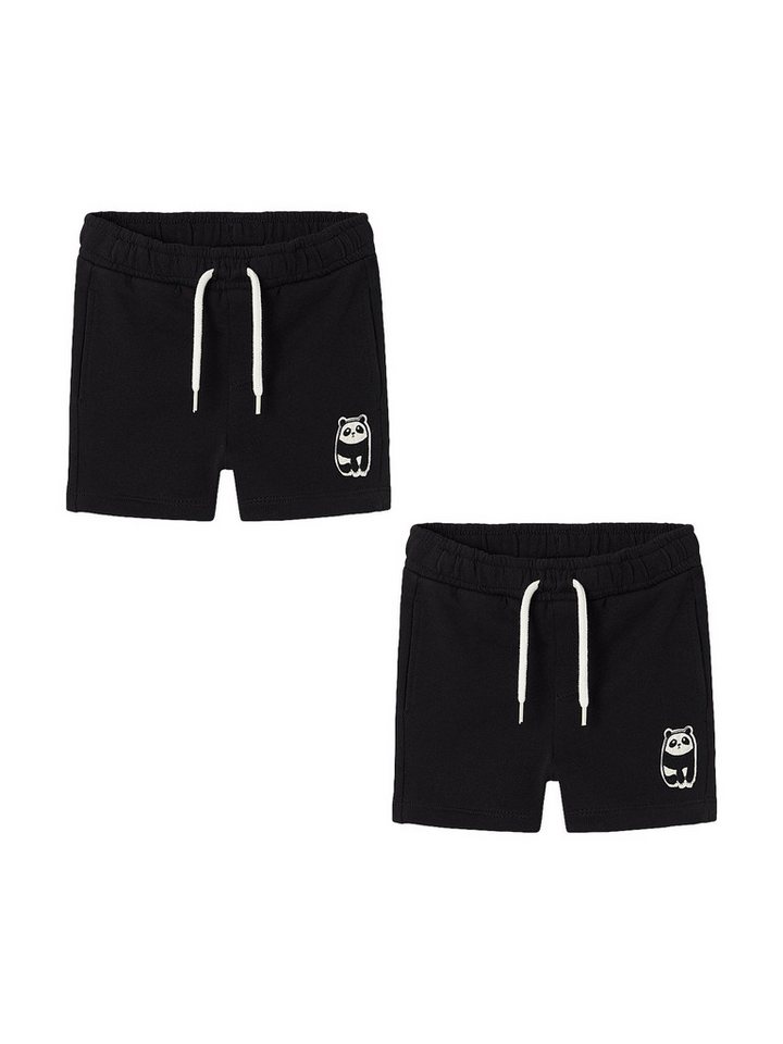 Name It Shorts 2er-Set Relaxed Fit Baumwolle (2-tlg) NMMDIKE SWE SHORTS UNB PB von Name It