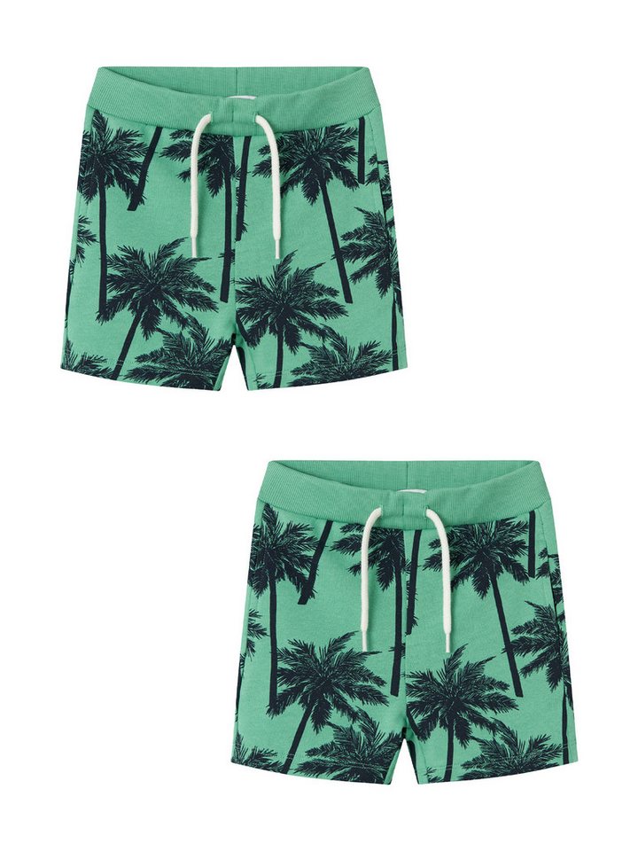 Name It Shorts 2er-Set elastischer Bund Kordelzug (2-tlg) NMMJUSPER SWE SHORTS UNB PB von Name It