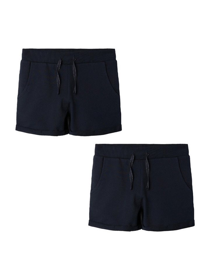 Name It Shorts 2er-Set mit Taschen verstellbarer Bund (2-tlg) NKFVOLTA SWE SHORTS UNB F NOOS - 13201013 von Name It
