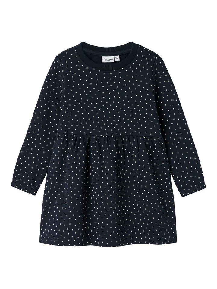 Name It Spitzenkleid Weiches Langarm Mit Muster Rundhals Dress (kurz, 1-tlg) NMFVILUBA LS SWE DRESS BRU von Name It