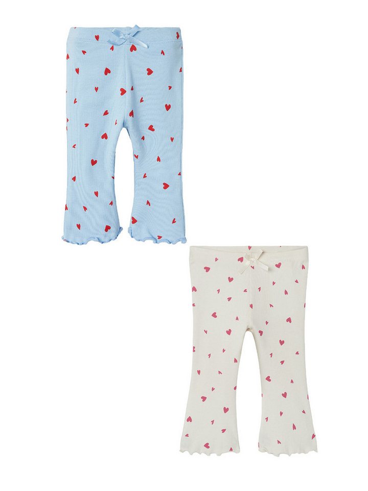 Name It Stoffhose 2er-Set modische Schlaghose Flared Fit (2-tlg) NBFTULLY XSL FLARE PANT von Name It