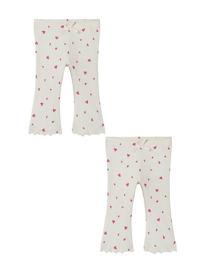 Name It Stoffhose 2er-Set modische Schlaghose Flared Fit (2-tlg) NBFTULLY XSL FLARE PANT von Name It