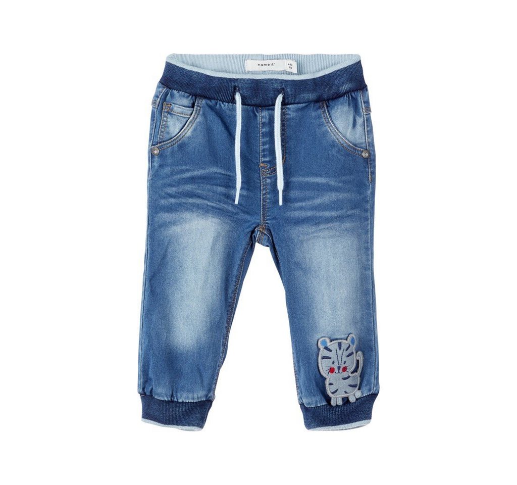 Name It Stoffhose Name It Baby Jungen Jeanshose mit "Tiger" Patch von Name It