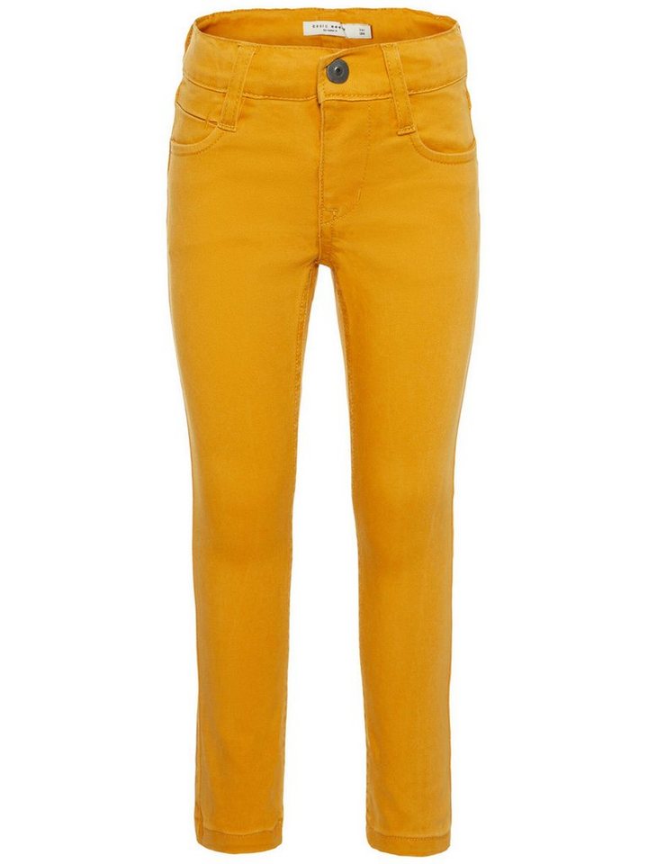 Name It Stoffhose Name It Jungen Stretchhose mit Twillwebung in gelb von Name It