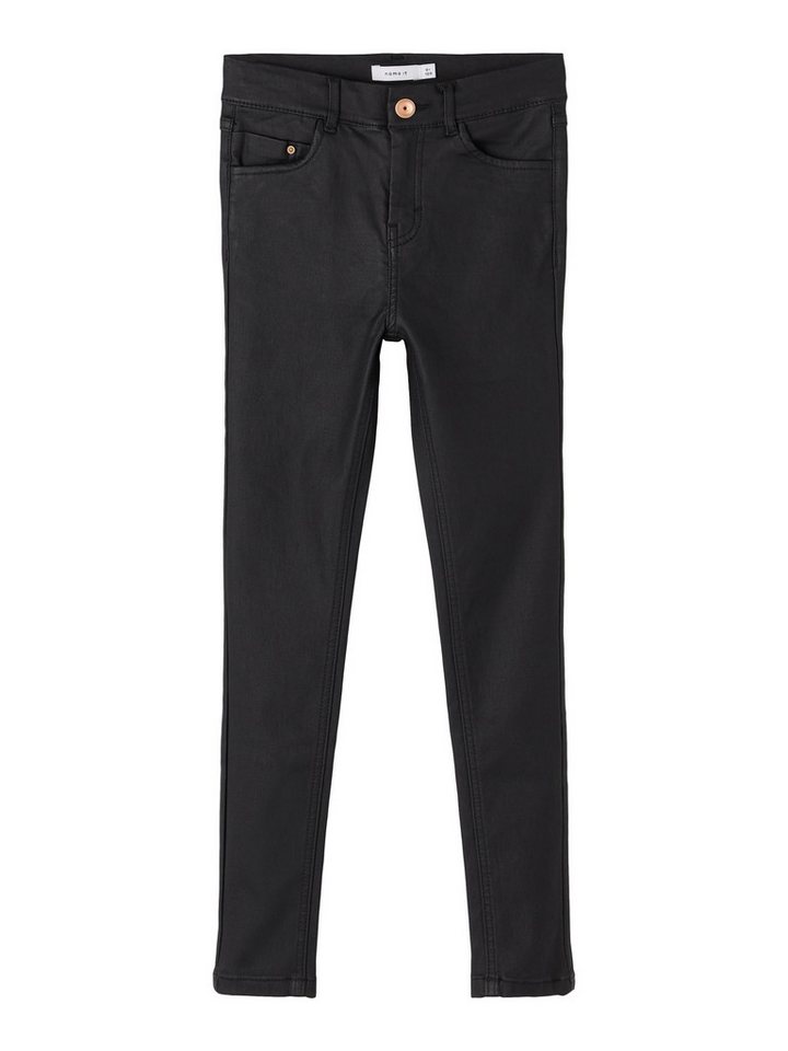 Name It Stoffhose Name It Mädchen High Waist Jeanshose in Skinny Fit Black Denim 122 von Name It