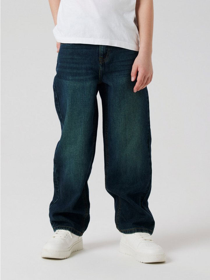 Name It Straight-Jeans NKMRYAN – Jeans mit geradem Bein, strapazierfähig unifarben, casual, straight fit, Denim/Jeans von Name It