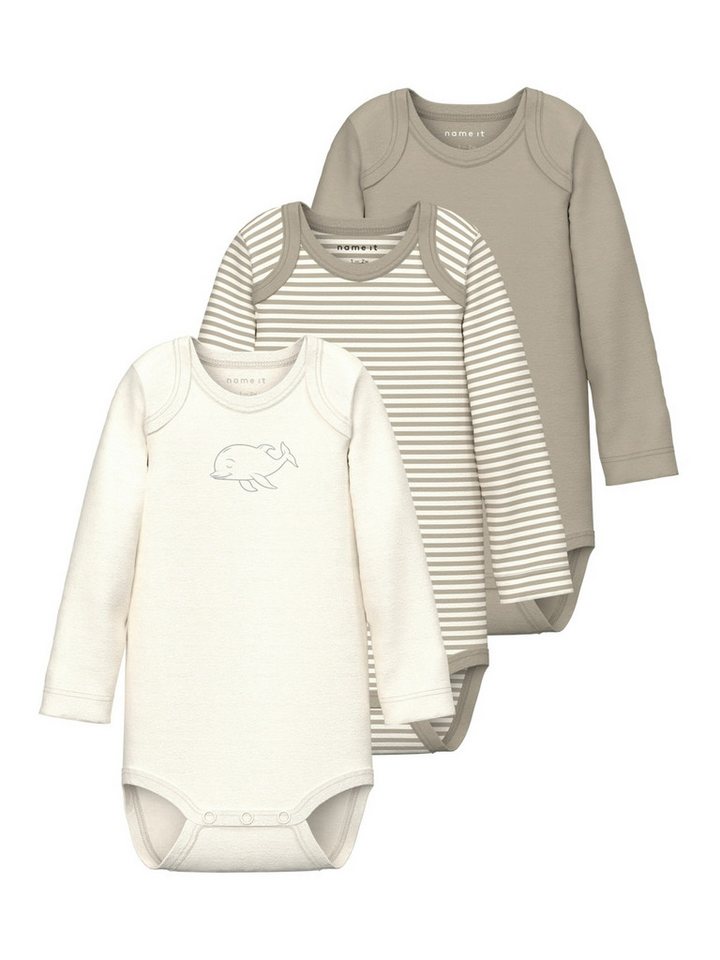 Name It Strampler (3-tlg) Plain/ohne Details von Name It