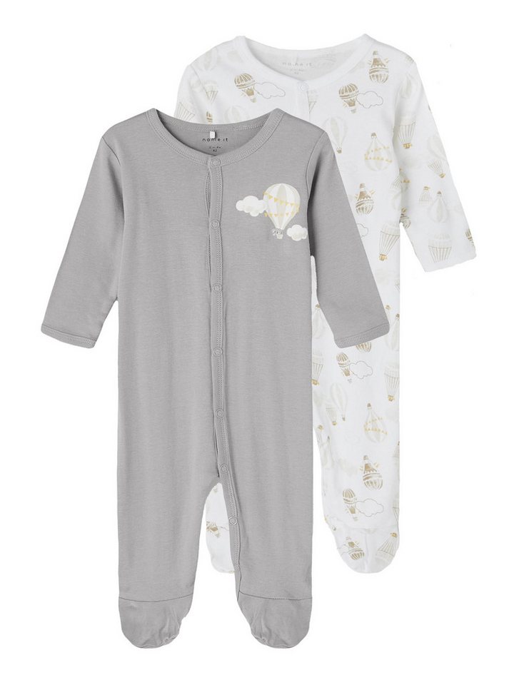 Name It Strampler Baby Unisex 2er Pack Strampler Ballon (Packung, 2-tlg., 2er-Pack) von Name It