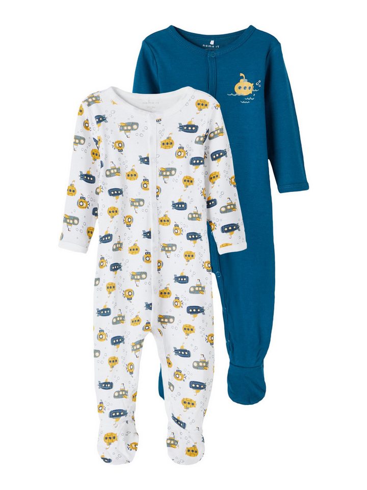 Name It Strampler Jungen Schlafstrampler 2er Pack Submarine (Packung, 2-tlg., 2er-Pack) von Name It