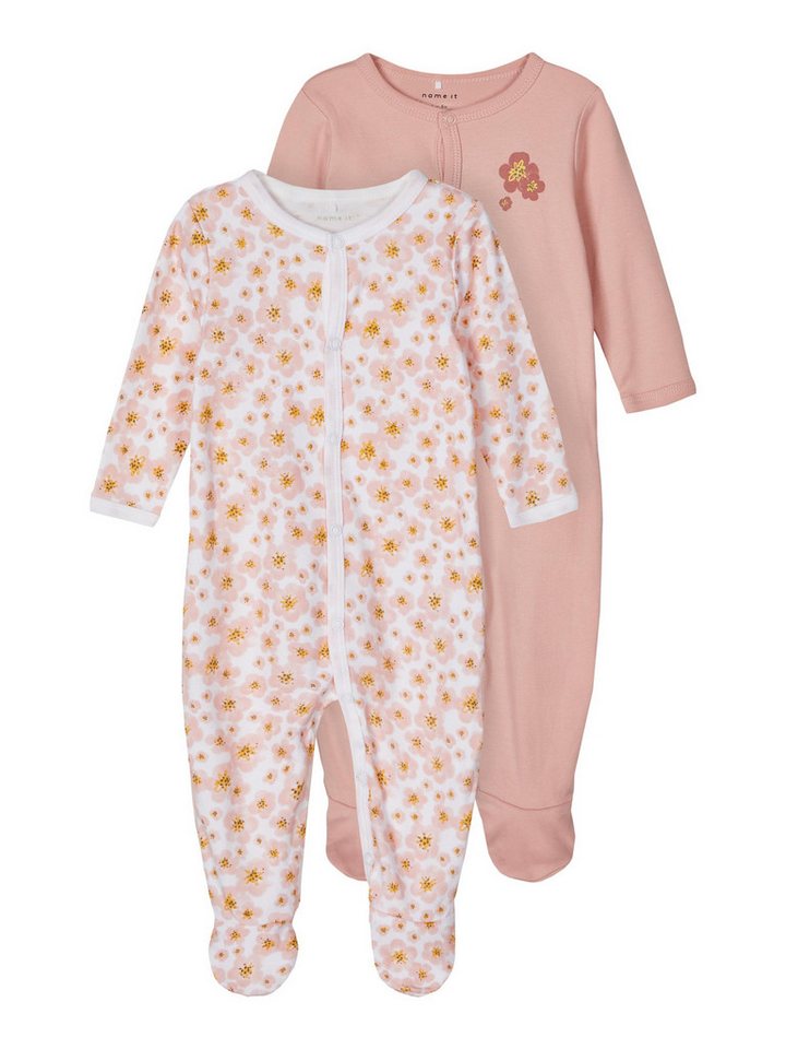 Name It Strampler Mädchen 2er-Pack Pyjama (Packung, 2-tlg., 2er-Pack) von Name It