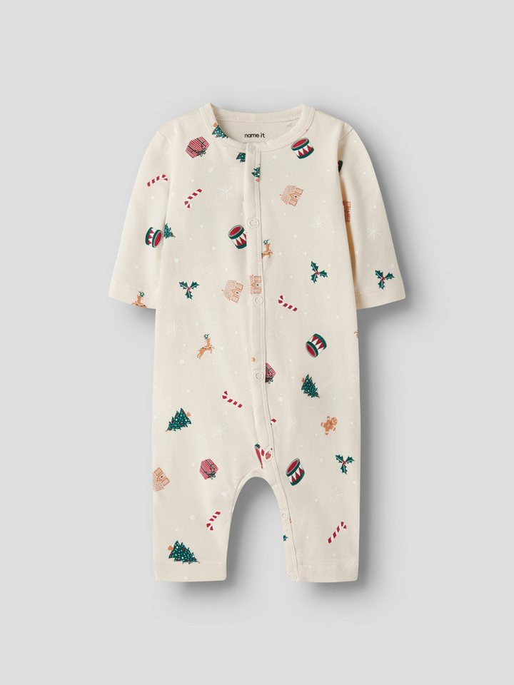 Name It Strampler NBNVISMAS LS NIGHTSUIT mit Weihnachtsmotiv von Name It