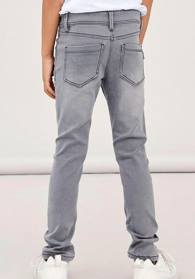 Name It Stretch-Jeans NKMSILAS für Jungen mit verstellbarem Bund und schlanker Form slim fit, Denim, Abriebeffekte, angesetztes Bündchen Name It Stretch-Jeans NKMSILAS für Jungen mit verstellbarem Bund und schlanker Form slim fit, Denim, Abriebeffekte, angesetztes Bündchen von Name It