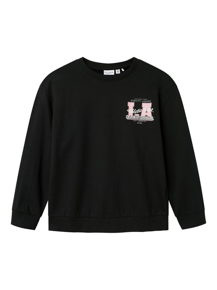 Name It Sweatshirt Bequemes Rundhals Cooles Design NKFVILOUI LS RLX SWEAT BRU von Name It