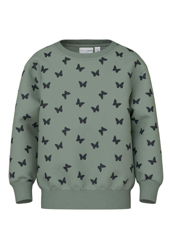 Name It Sweatshirt Regular Fit Rundhals (1-tlg) NMFDAVINA LS SWEAT FLEECE BRU NOOS von Name It