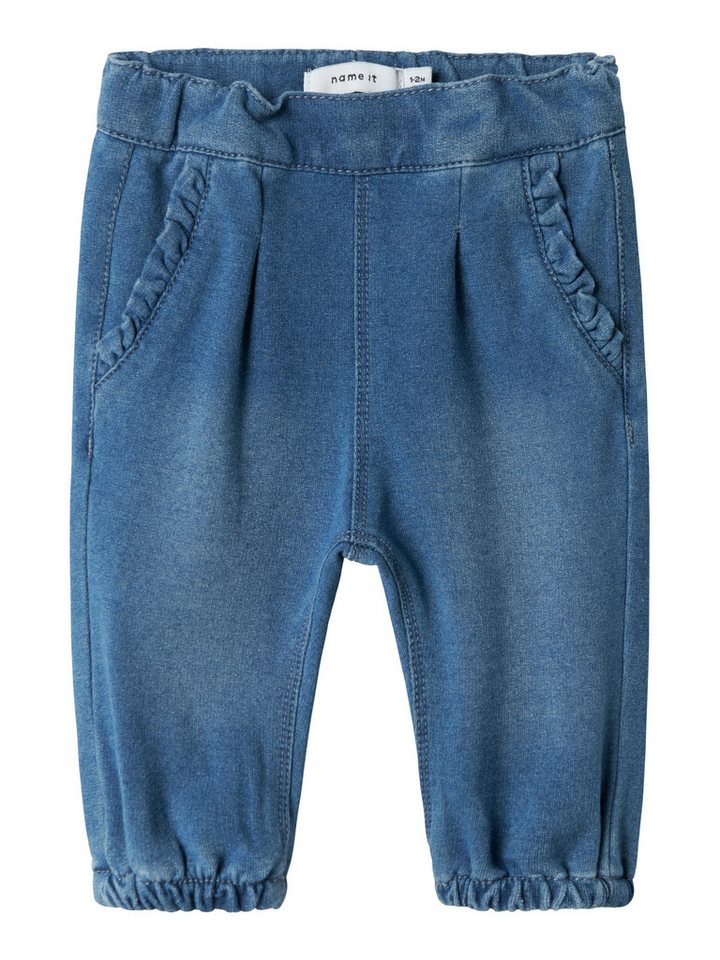 Name It Sweatjeans NBFBELLA ROUND JEANS 6101-TR NOOS mit coolen Abriebeffekten von Name It