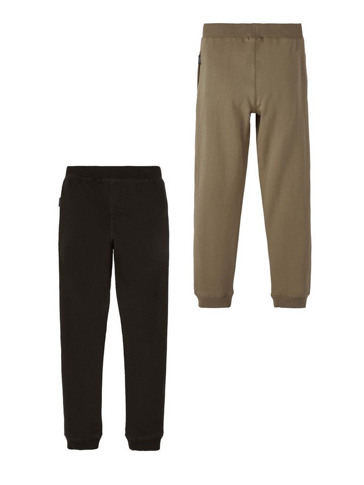 Name It Sweatpants 2-er Set Basic Sweatpants Gefüttert NKMSWEAT (2-tlg) NKMSWEAT PANT BRU NOOS von Name It