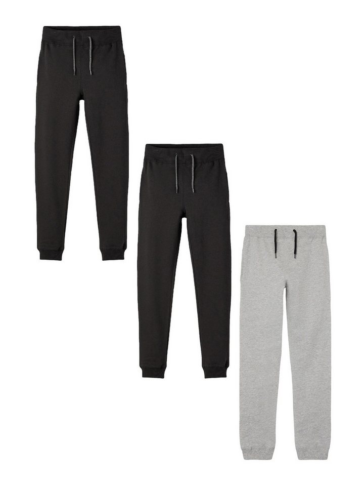 Name It Sweatpants Basic 3-er Stück Set Sweatpants NKMSWEAT (3-tlg) NKMSWEAT PANT UNB NOOS von Name It