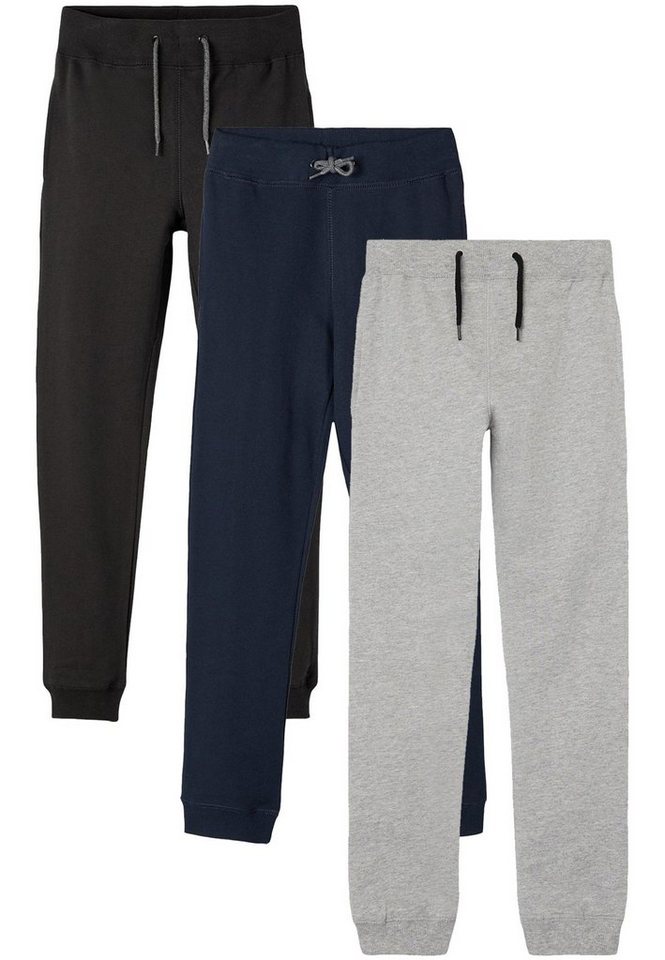 Name It Sweatpants Basic 3-er Stück Set Sweatpants NKMSWEAT (3-tlg) NKMSWEAT PANT UNB NOOS von Name It