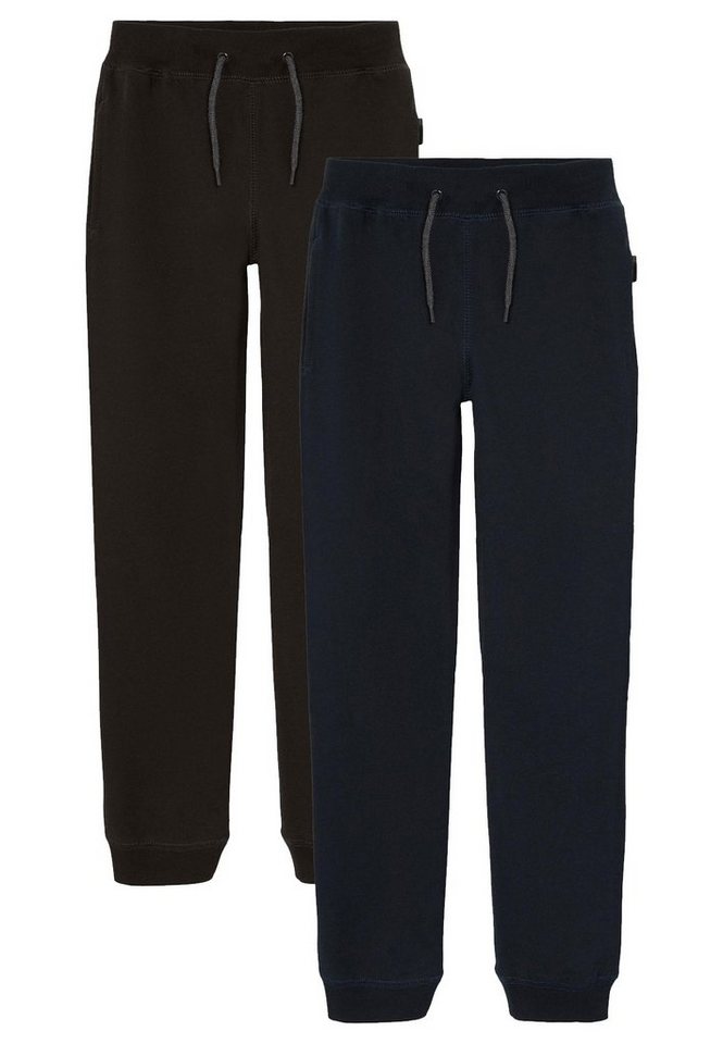 Name It Sweatpants 2-er Set Basic Sweatpants Gefüttert NKMSWEAT (2-tlg) NKMSWEAT PANT BRU NOOS von Name It