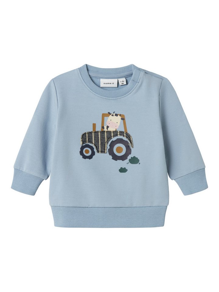 Name It Sweatshirt NBMLIMBS für Jungen mit süßem Print casual Stil, regular fit, Baumwollmix, Rundhals von Name It