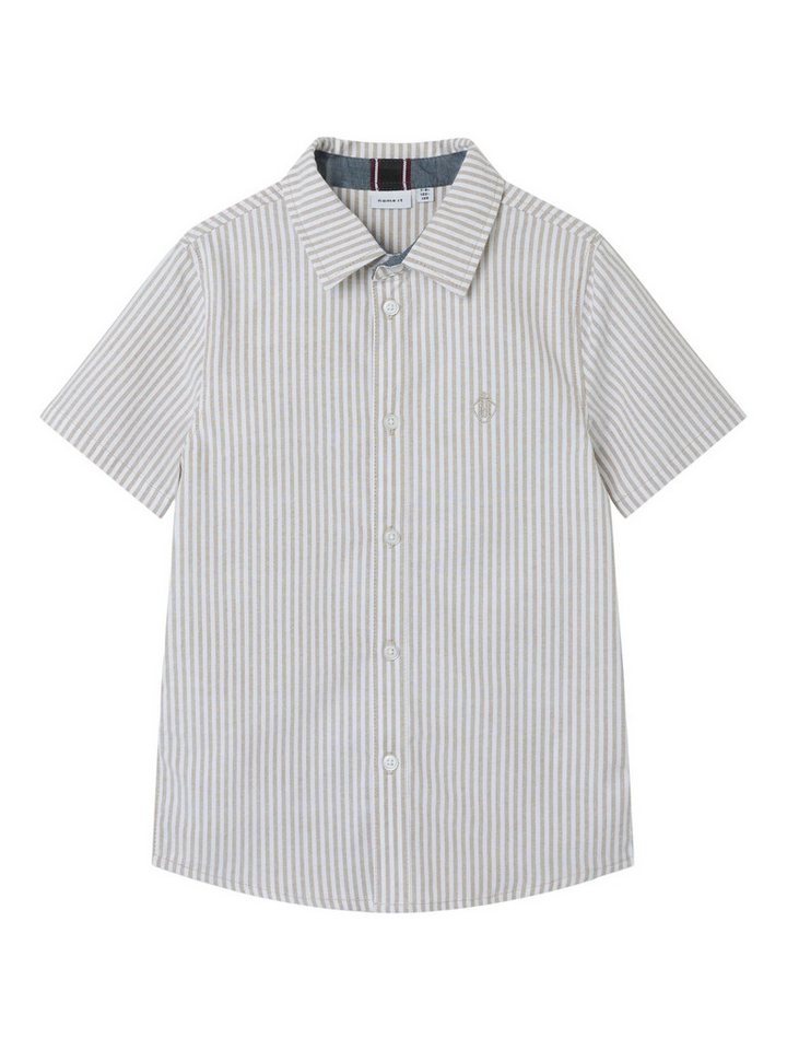 Name It T-Shirt Shirt mit Button-Down-Kragen und Logo NKMNEWSA SS SHIRT NOOS von Name It