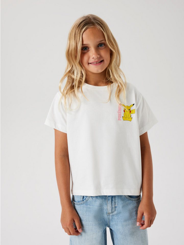 Name It T-Shirt NKFDYPPI POKEMON SS RLX TOP NOOS SKY mit tollem Pokémon Brust- und großem Rückenmotiv von Name It