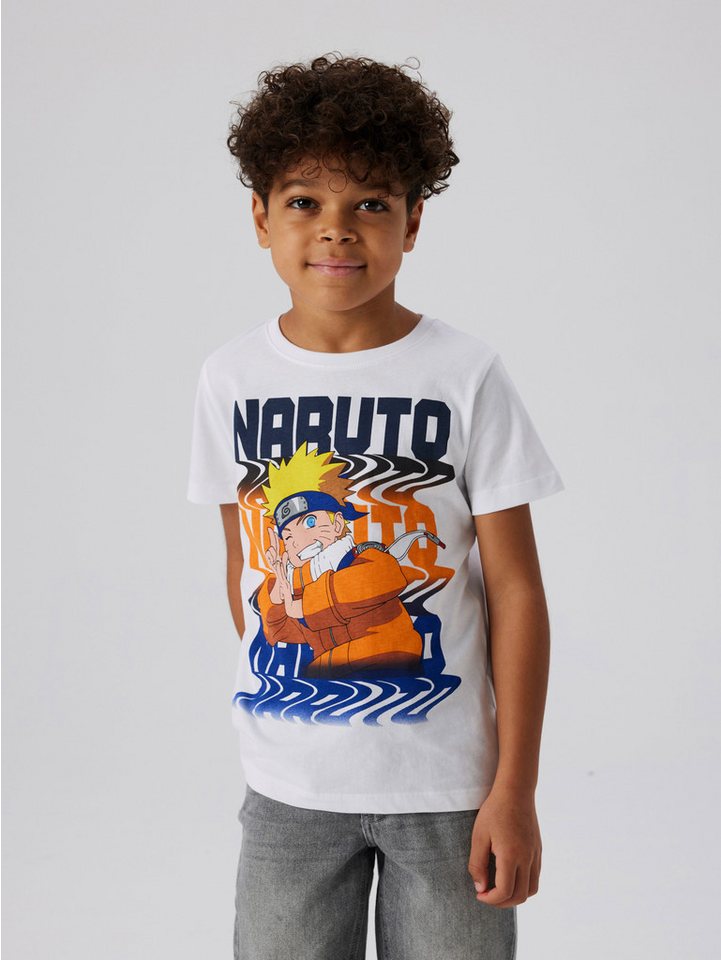 Name It T-Shirt NKMFUKAS NARUTO SS TOP SKY mit großem Naruto-Frontdruck von Name It