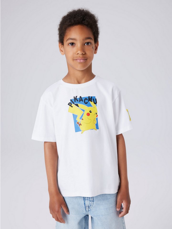 Name It T-Shirt NKMJEB POKEMON SS NREG TOP BOX NOOS SKY mit Front- und Rückendruck von Name It