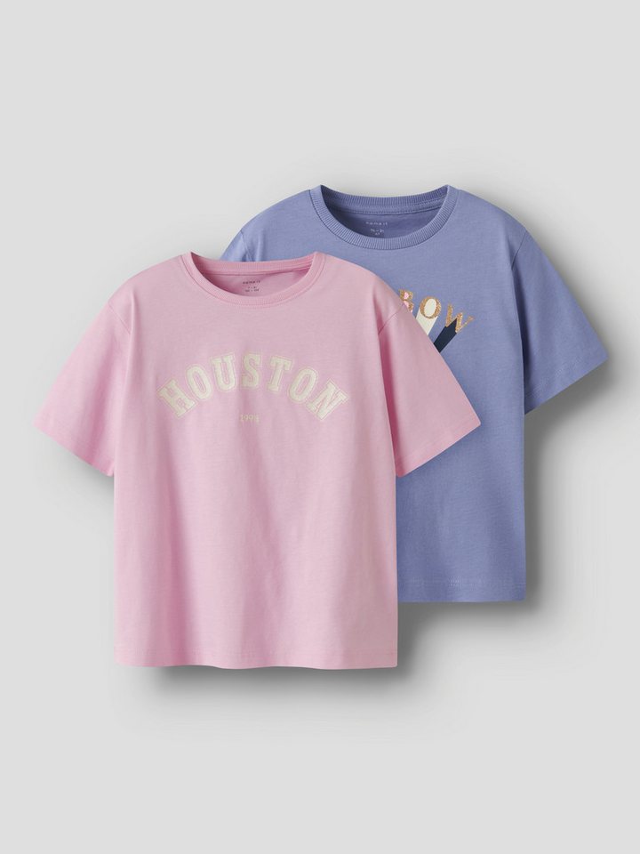 Name It T-Shirt NMFKATINKA 2P SS NREG TOP PB (Packung, 2-tlg) von Name It