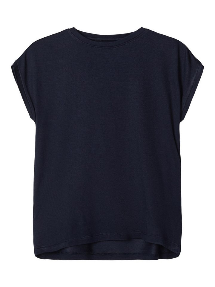 Name It T-Shirt Name It Mädchen Sommer-Shirt in blau ärmellos (1-tlg) sportlicher Schnitt von Name It