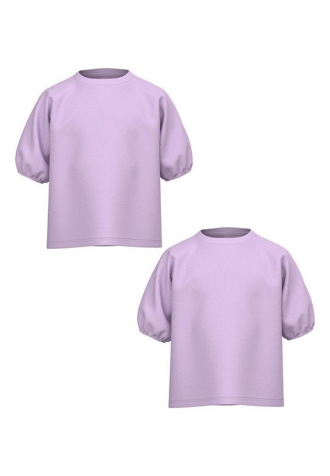 Name It T-Shirt Puffärmel 2-er Set NKFVIVALDI (2-tlg) NKFVIVALDI SS SHORT BOXY TOP H1 von Name It