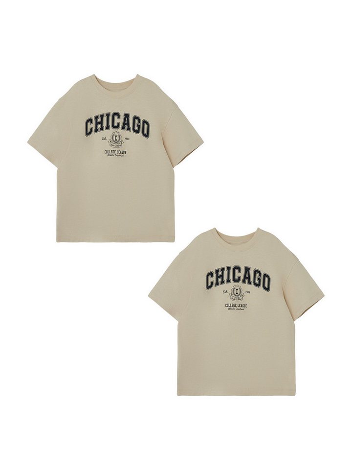 Name It T-Shirt 2er-Set Kurzarm Baumwolle (2-tlg) NKFSVANA SS RLX TOP von Name It