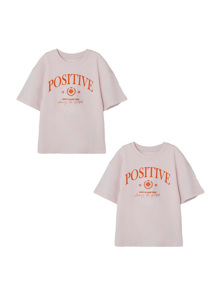 Name It T-Shirt 2er-Set Kurzarm Baumwolle (2-tlg) NKFSVANA SS RLX TOP von Name It