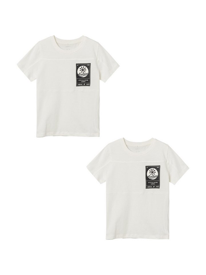 Name It T-Shirt 2er-Set Rundhals Kurzarm Oberteil (2-tlg) NKMDOLASSE SS TOP von Name It