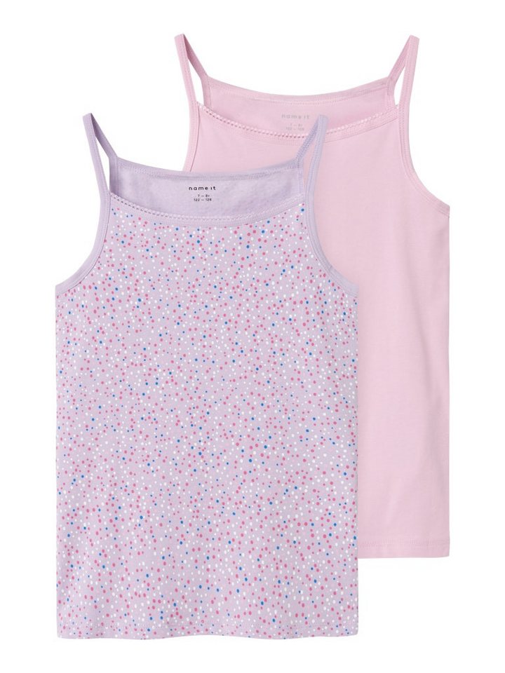 Name It Unterhemd NKFSTRAP TOP 2P PASTEL LILAC DOT NOOS (Sparpack, 2-St., 2 er Pack) von Name It