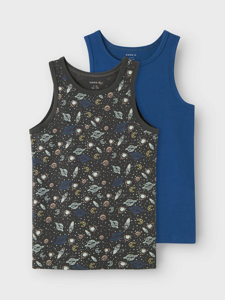 Name It Unterhemd NKMTANK TOP 2P IRON SPACE NOOS (Packung, 2-St) von Name It