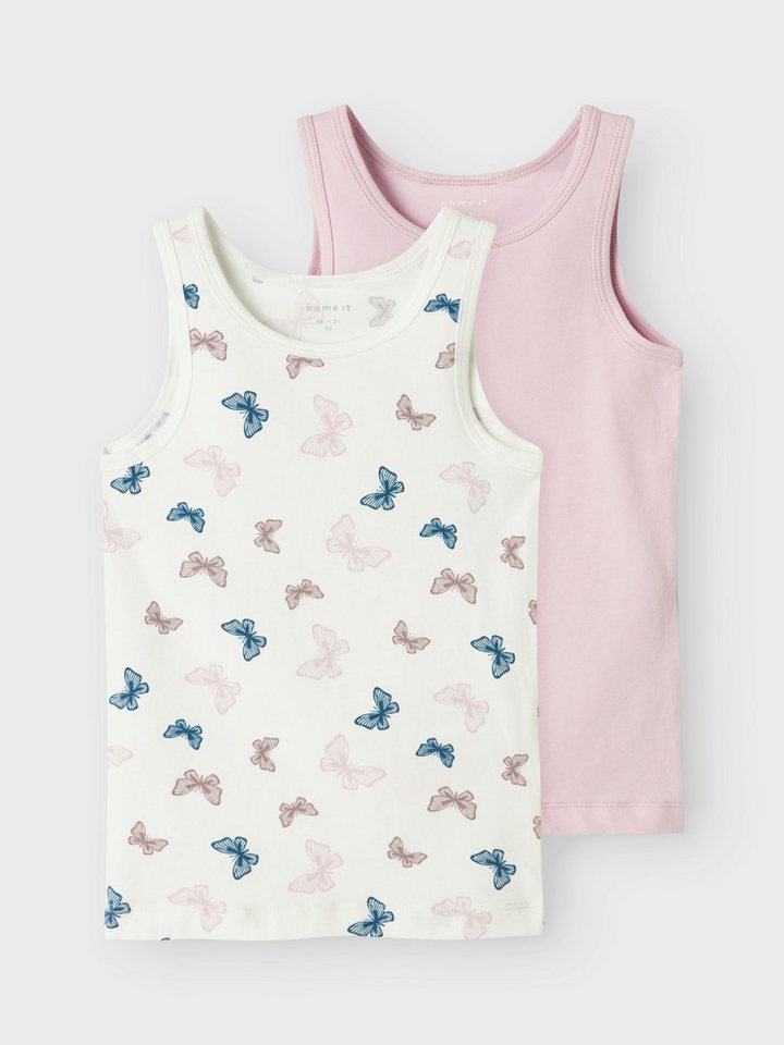 Name It Unterhemd NMFTANK TOP 2P JET STREAM BUTTERFLY NOOS (Packung, 2-St) von Name It