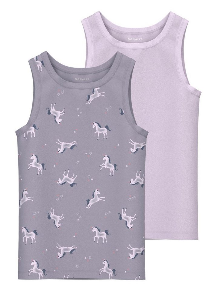 Name It Unterhemd NMFTANK TOP 2P LAVENDER UNICORN NOOS (Packung, 2-St) von Name It
