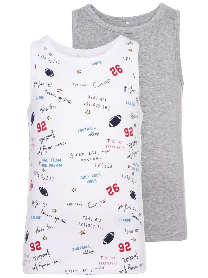 Name It Unterhemd Name It Jungen 2er-Pack Unterhemden Allover Print (1-St) von Name It