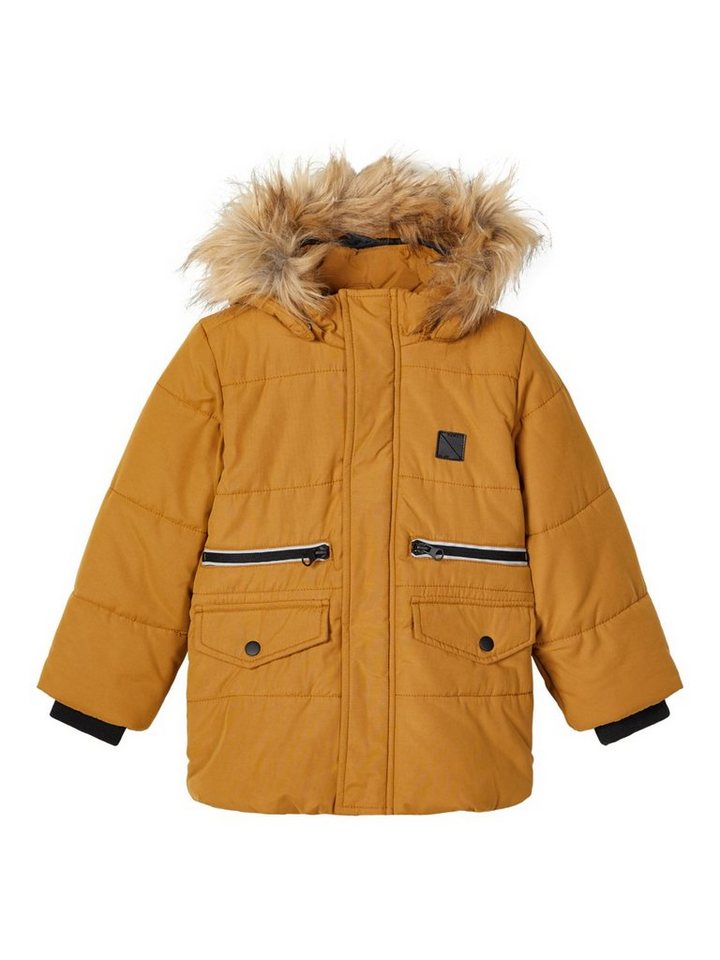 Name It Winterjacke Name It Jungen Pufferjacke gesteppte mit Kapuze mit Kapuze, mit abnehmbarer Kapuze, mit Stehkragen von Name It