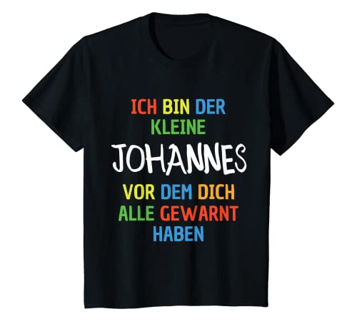 Kinder Name Johannes - Ich Bin Der Kleine Johannes T-Shirt von Name Johannes Namensgeschenk Geburtstag Namenstag