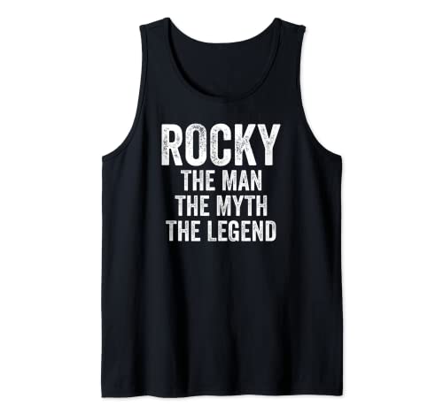 Rocky The Man The Myth The Legend Shirt Vorname Rocky Tank Top von Name Rocky Funny Shirts
