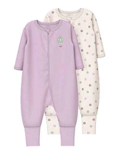 Name it baby Nbfnightsuit 2P Zip Ff Jet Dot Noos von Name it baby