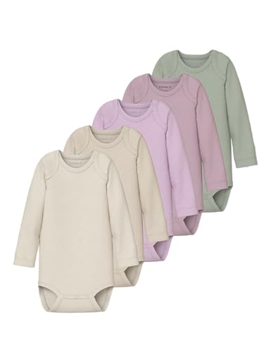Name it baby Unisex Nbnbody 5P Ls Solid Rib, Winsome Orchid, Numeric_80 von Name it baby