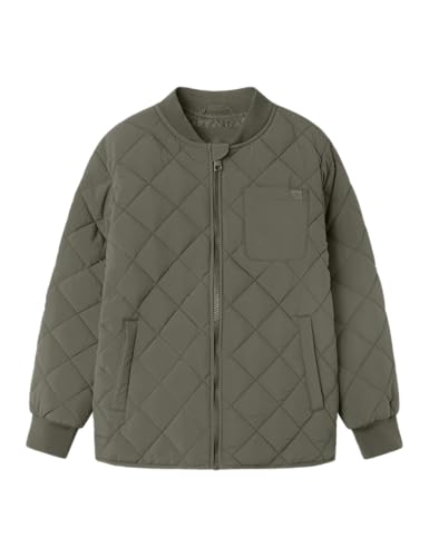 Name it kids Jungen Nkmmarlin Quilt Jacket Tb, Dusty Olive, numeric_152 von Name it kids