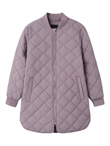 Name it kids Mädchen Nkfmarlin Quilt Jacket Long Tb, Gray Ridge, Numeric_122 von Name it kids