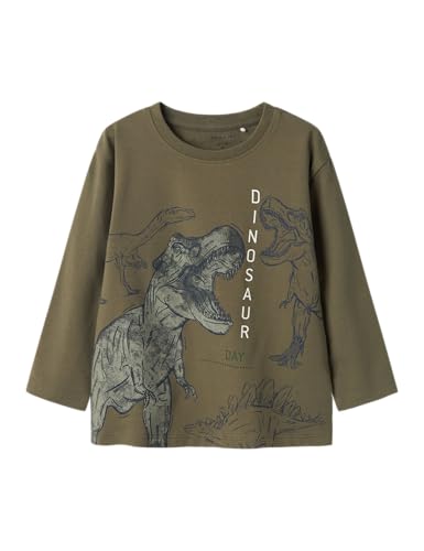 Name it mini Jungen Nmmbenjamino Nreg Ls Top, Dusty Olive, 92 EU von Name it mini