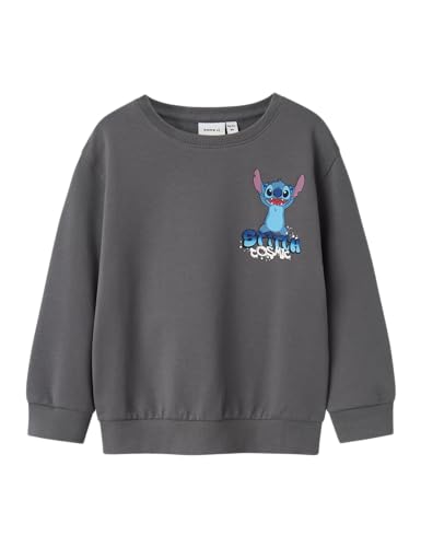 Name it mini Jungen Nmmjeps Stitch Nreg Sweat Unb Wdi, Lava Smoke, 98 EU von Name it mini